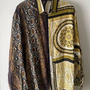 Versace Multicolor Long Sleeve Shirt